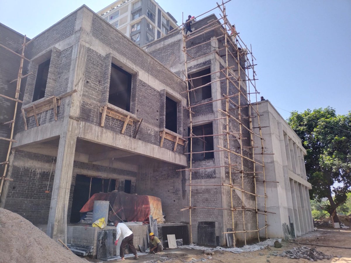 My Surat on Twitter "EastzoneB MV Reading room outer plaster work