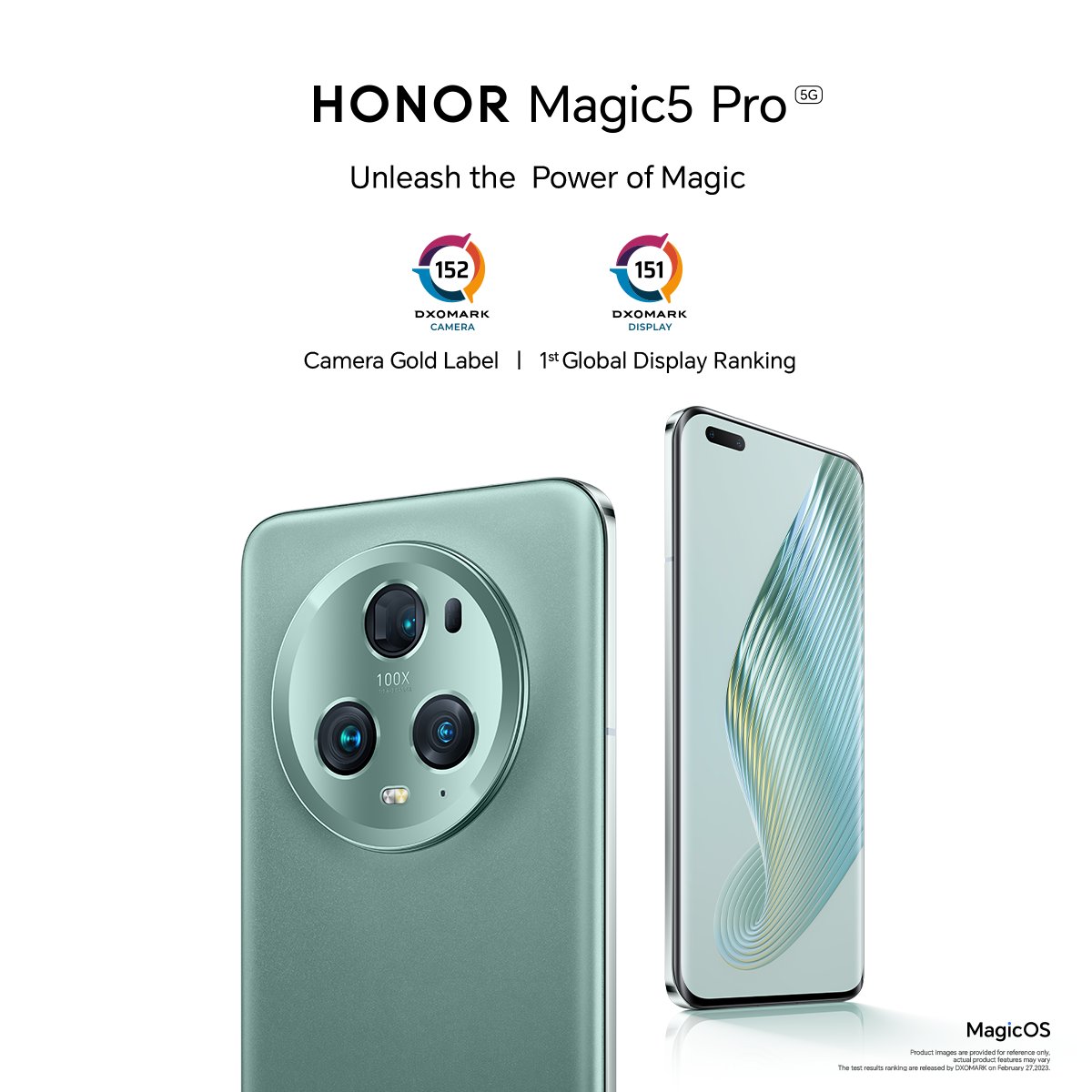 Honorarabia's tweet photo. #HONORMagic5Pro is the ultimate expression of high-end technology.

It has achieved the 1st place in the #DXOMARK Smartphone Display ranking &amp; the top positions in the DXOMARK Smartphone Camera ranking.

Learn more: https://t.co/cRHQsjv8Yu

#UnleashthePowerofMagic #FalconCapture https://t.co/ypabhtNk8h