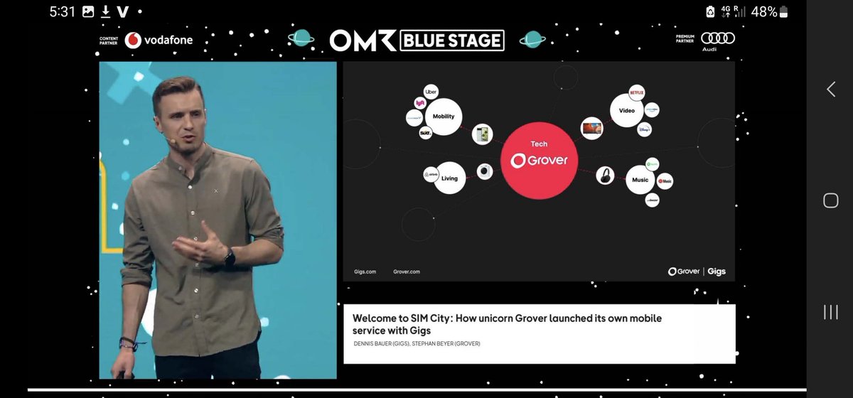 STB_90's tweet photo. Was a pleasure to be at the @officially_omr blue stage together with Dennis from @gigsdotcom and share more about how @getgrover is expanding its offering through value adding services

#OMR23 https://t.co/zeutUsQF0N