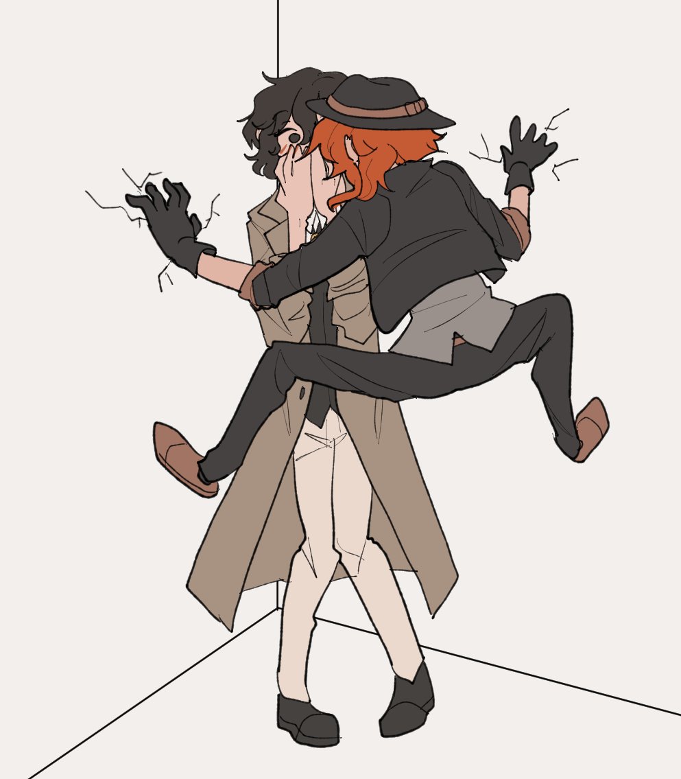 deimosatellite's tweet photo. this is how chuuyas introduction went right 
#soukoku https://t.co/eQlbz58JaZ