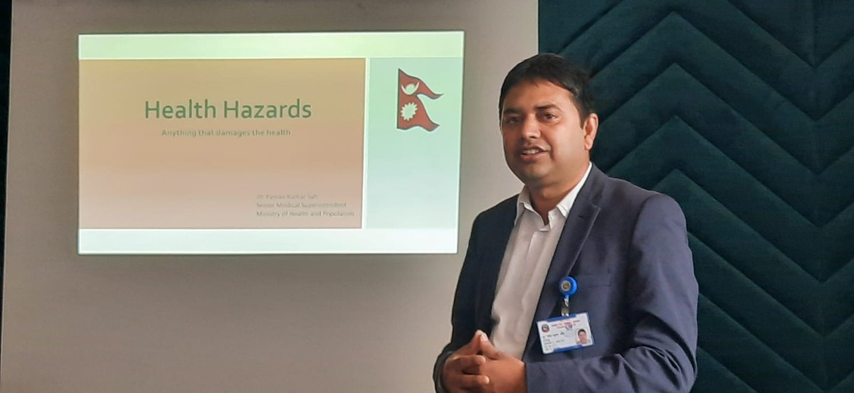 NDRRMA_Nepal's tweet photo. Dr.Pawan K. Sah,Senior Medical Superintendent at the @mohpnep, shed light on the importance of Anticipatory Action(AA) in emergency situations &amp; emphasized that an AA Plan could play a crucial role in minimizing the impact of losses. Discussion on Health Related Hazards #NDAA2023 https://t.co/oxTsk3bUoQ