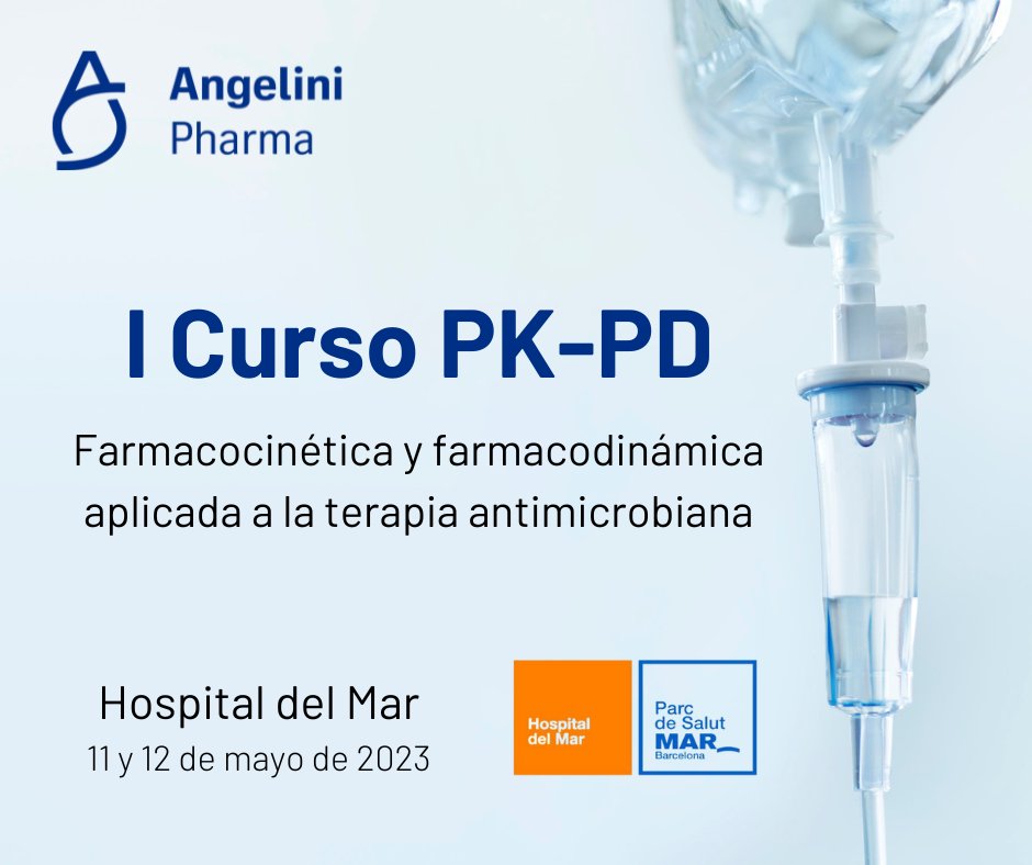 Hoy y mañana #AngeliniPharma patrocina el I Curso de Farmacocinética y Farmacodinamia Aplicada a la Terapia Antimicrobiana: De la Teoría a la Práctica

#infectiousdiseases #PKPD

¡Te esperamos!

📍Hospital del Mar
📆 11, 12/5 del 2023