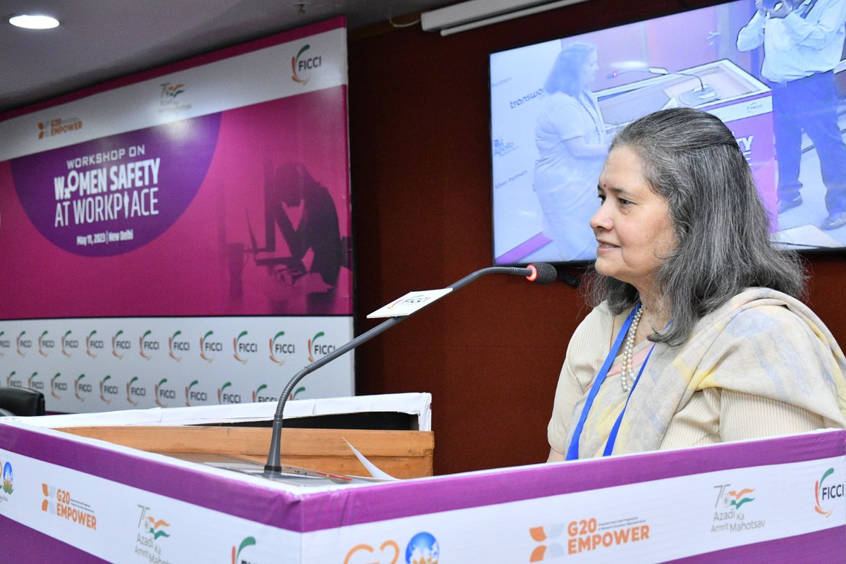 Ensuring women's safety in the workplace requires a comprehensive approach involving various stakeholders, including employers, employees, and policymakers: Ms <a href="/dalmiaj/">Jayanti Dalmia</a>, Immediate Past President, FICCI Ladies Organisation and Adviser Dalmia Brothers Private Limited at FICCI