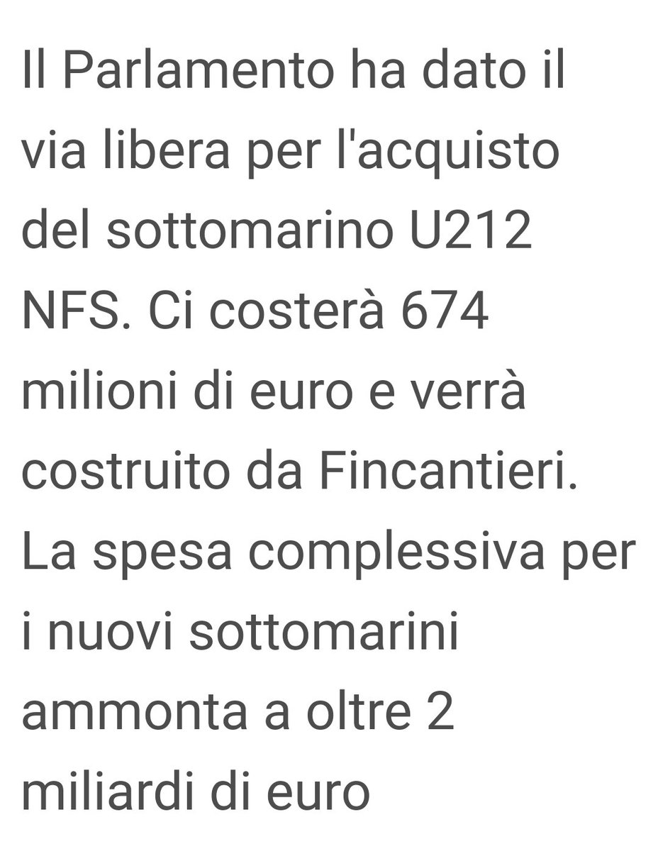 Poi dite che il governo
non fa nulla di buono ????
trovati fondi erano nella manovra di bilancio 
oltre 2 miliardi di euro
per le Lobby delle Armi
#GuerraNucleare 
@maxpesciolino