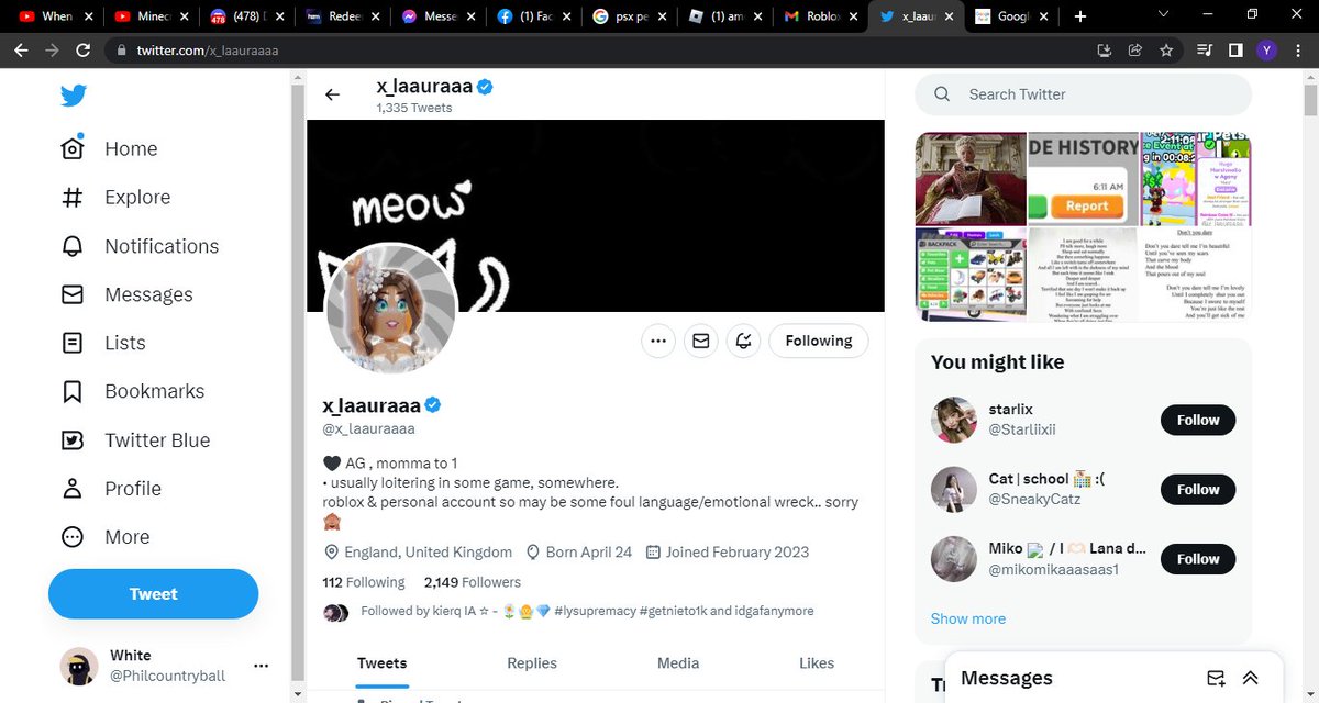 White tweet media