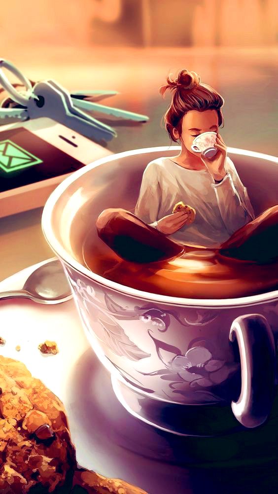 Comme ce matin j’ai eu qqs difficultés à me réveiller j’ai décidé de le faire dans mon petit déjeuner 🧇 🍵 ☕️ 😝 #petitdejeuner #croissant #reveil #ligue_des_optimistes