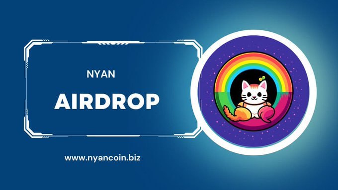 Airdrop6_com's tweet photo. New #airdrop: NyanMeme (Random 1000)
Reward: 300,000 NYAN (~$5)
News: Memecoin
Distribution date: May 14th

🔗Airdrop Link:https://t.co/mnYsf7JXVJ https://t.co/CWRM5jU6ZW