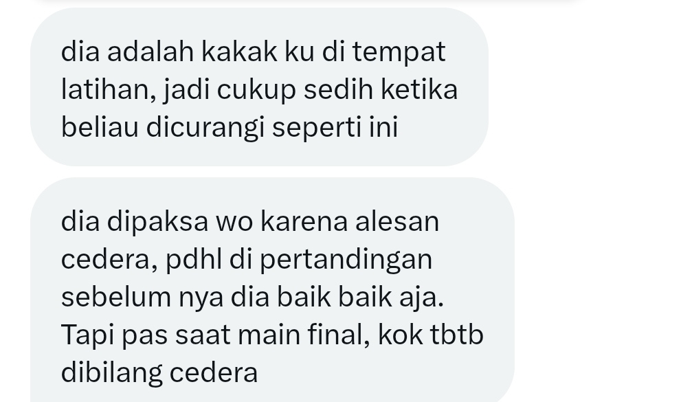 Mungkin ini tdk pernah terjadi sebelumnya.

Atlet Kamboja, Non Sromoachkroham dpt emas SEA Games 2023 via kemenangan WO di semifinal dan final.

Kabarnya, pesilat Indonesia Bayu Lesmana sangat sehat, bebas cedera, dan siap bertarung di final. Tp dia dipaksa WO dan cuma dpt perak.