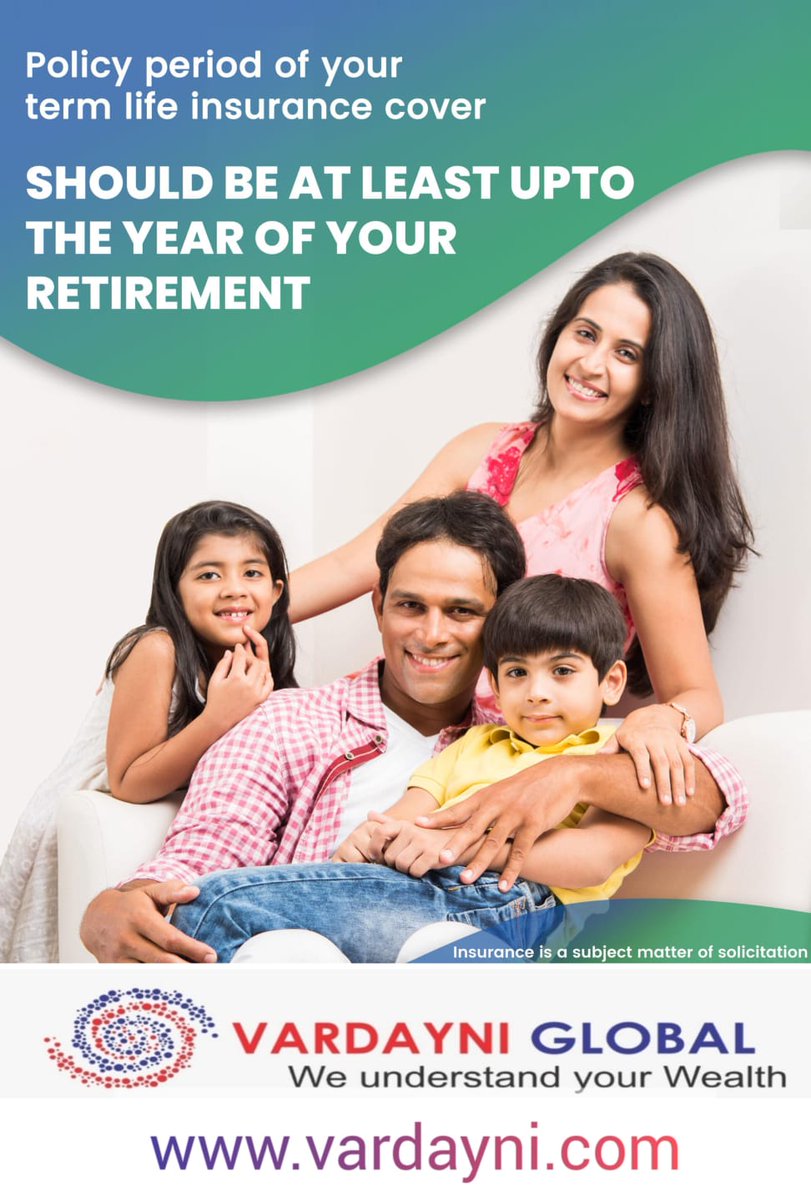 GandhiTarun5's tweet image. *Minimum policy period of your life cover that one must have*

#LifeInsurance #terminsurance #termplan #RetirementPlanning
