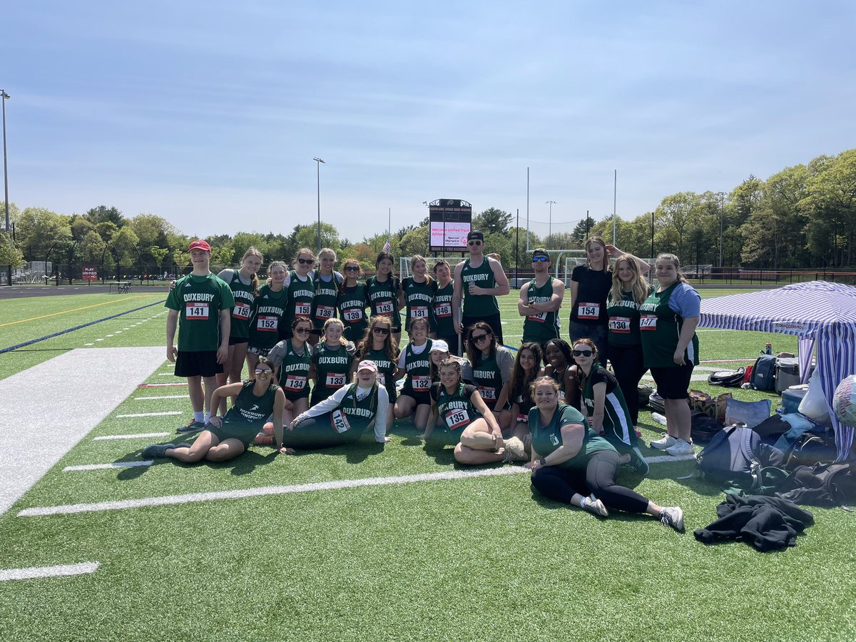 Duxbury Unified Track is on year 🖐🏻 of the program and this is the first year we are in the D1 category! Wouldn’t be possible without all of these amazing student athletes! ⬇️ 🐉 ☀️ @DuxburySports <a href="/DuxHSAthletics/">Duxbury Dragons Athletics</a> <a href="/SpOlympicsMA/">Special Olympics MA</a>