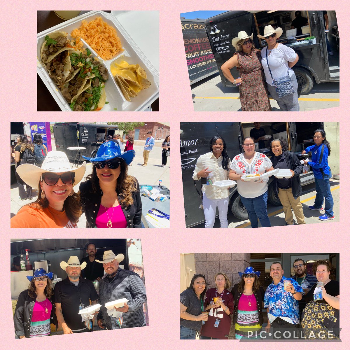 Americas_HS's tweet image. The week of teachers celebration continues @BlazerNationAHS! 

Thank you Bere and Charlie!  Tacos and Craze drinks were delish!

OUR @Americas_HS TEAM is the BEST in the WEST! Yeeehaw! 🤠 #FavoriteWeek #FunDay