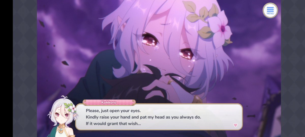 Hupmin1's tweet photo. Today is Kokkoro's birthday, all Knights know that. Normally she always wake her lord up and stamp the stamp sheet. But poor Kokkoro, now it's gone! 😭 😭 😭 😭
#SavePriConneGlobal #プリコネR #Cygames #SavePrincessConnect #PrincessConnectReDive https://t.co/w3nVzQyuFB