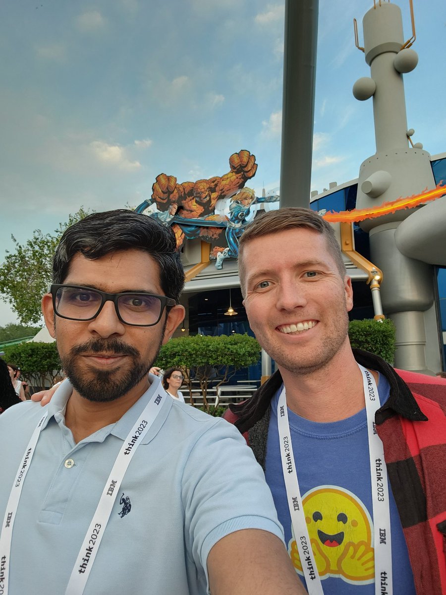 Good times with @ClementDelangue at @UniversalORL. Pumped about the IBM-Huggingface partnership!! Thank you, Clem, for not picking crazy rides :)
#huggingface #IBMThink #GenerativeAI