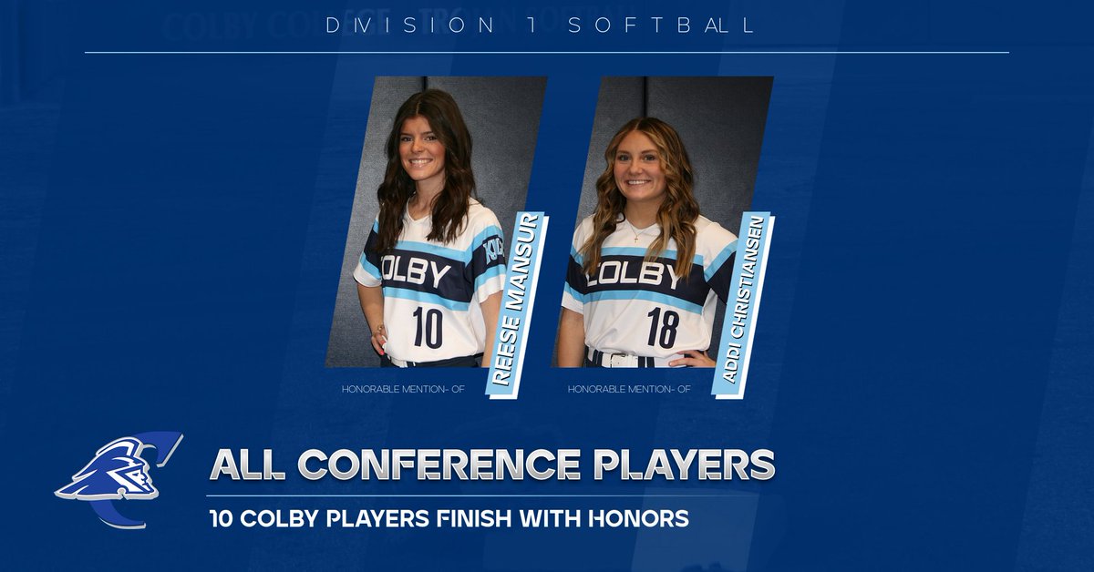 Colby_Softball's tweet photo. KJCCC released All Conference Awards today, 10 of our players are walking away with honors! #rolljans #bleedblue https://t.co/SxzoKCRW5F