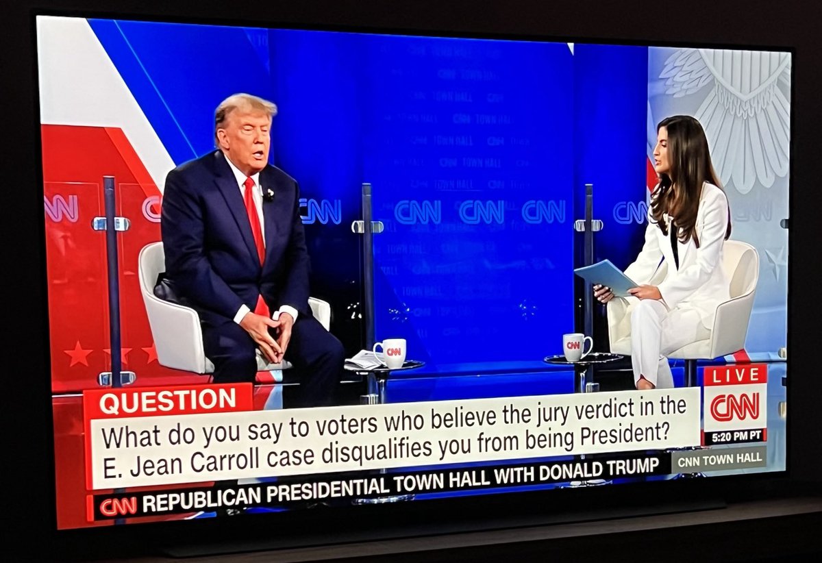 NickSchiavone's tweet image. The @CNN Town Hall ⁦@SaintAnselm⁩ College intended to support American Democracy ended up being a deeply disturbing national nightmare.

Donald Trump is beyond disgraceful.  
He’s evil!

And the NH @GOP who applauded his lies and antics was deplorable.  

CNN #UnforcedError