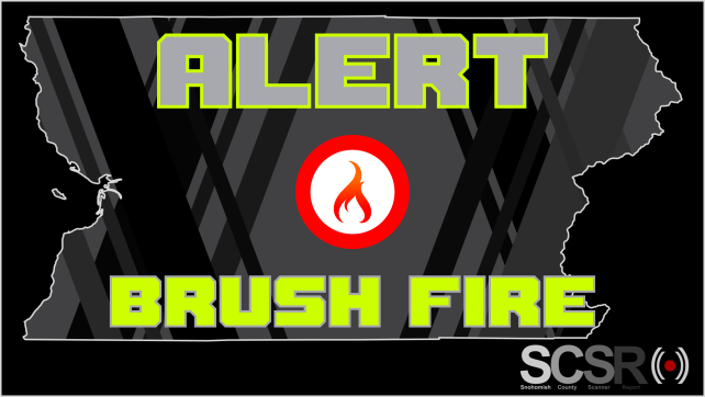 19:01:06| WILD LAND FIRE | FIRE TAC 04 |132 63RD AVE NE, Everett / *B1, B81, BR43, E1, E2, E82, T49, T87, L71, BR1*| BLOWING EAST, TOWARDS HOUSE.  RP SAYING BRUSH ON FIRE AT LOCATION, BURNING ABOUT 1/4 OF HER 500 ACRES #WaWILDFIRE