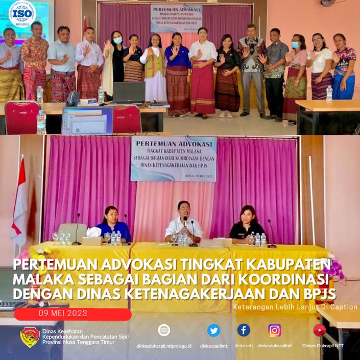 dinkesntt's tweet photo. 09 Mei 2023
Pertemuan Advokasi Tingkat Kabupaten Malaka sebagai bagian dari koordinasi dengan dinas ketenagakerjaan dan BPJS.
#dinkesdukcapilntt2023 #P2PM #tbcntt #TOSSTB #ILTB #TPT #LogistikTBC #PPMTBC #JKN #SITB https://t.co/3bc9fHN7bI