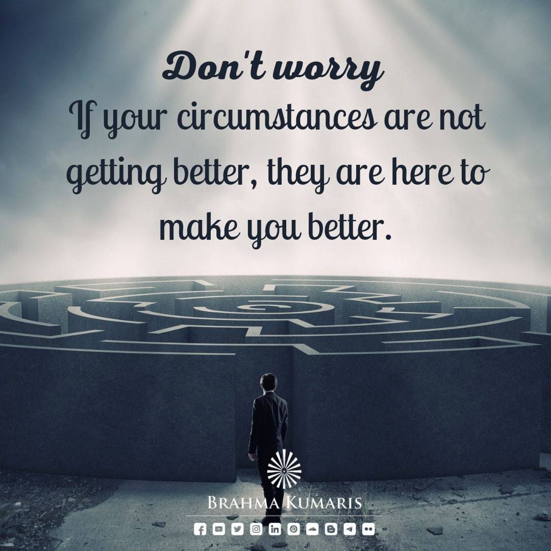 Challenges come to change us & make us better. How quickly do we get into our newer upgraded version is how easily we surpass these problems. 
#motivation #brahmakumaris #betterversionofme #challengeaccepted #changeisgood #newwaysofthinking #spiritualawakening