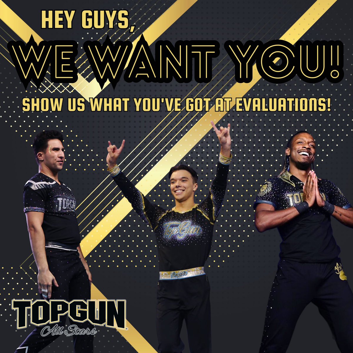 TopGunJags407's tweet photo. Calling all boys! There’s a place for you at Top Gun Orlando. Interested? Email adrian@topgun407.com 

#worldchamps #allstarcheer #topgunorlando #topgunjags407 https://t.co/fasn7fU5pn