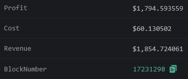 MEV Bot code has been updated. More profitable than ever.

#MEV 🤖 made $1,795 with a ROI of 2,984% from #Arbitrage , using 3 tokens ( $ETH , $WETH , $USDT ):

Build your own MEV Bot: github.com/smartestcontra…

$BTC $PEPE $COPE #arbitrum #PulseChainMainnet #jaredfromsubway #nft