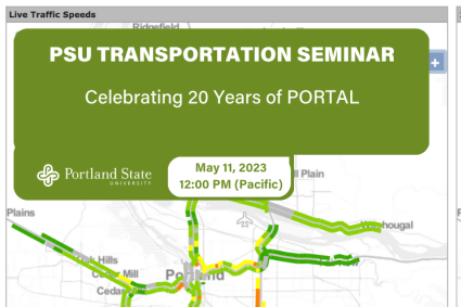 TRECpdx's tweet photo. We hope you can join us today at noon as the developers of PORTAL and #BikePedPortal give an update on twenty years of our transportation data archive: #TransportationData #ResearchWeek https://t.co/bDLjAnx57W https://t.co/exDqTNUOOq