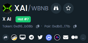 XAI_codes's tweet photo. $XAI is trending at DexTools top #7!

#XAI #X #AI https://t.co/zeCpVxiqJJ