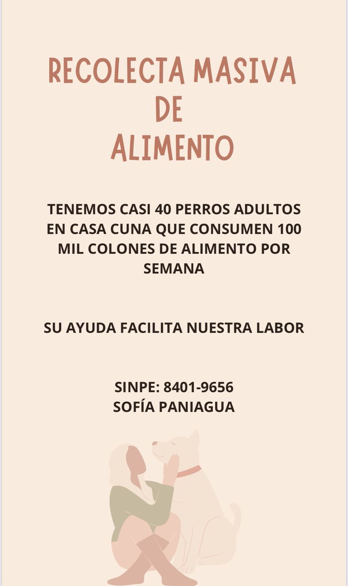 Por favor ayúdenme a recolectar media tonelada de alimento que nos alcanzaría para muchos meses 🥹🙏🏼 de mil en mil de FIJO es posible. Suena demasiado pero es lograble.