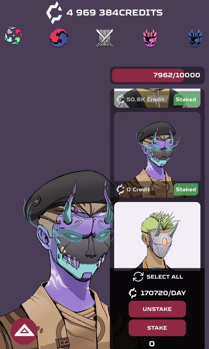 Just picked up this amazing Anon w no credits. That’s Ok I have an %86 BOOST from Badges on my collectors staking w <a href="/_AnonNFT/">Anon</a> so now he will start earning some for me.