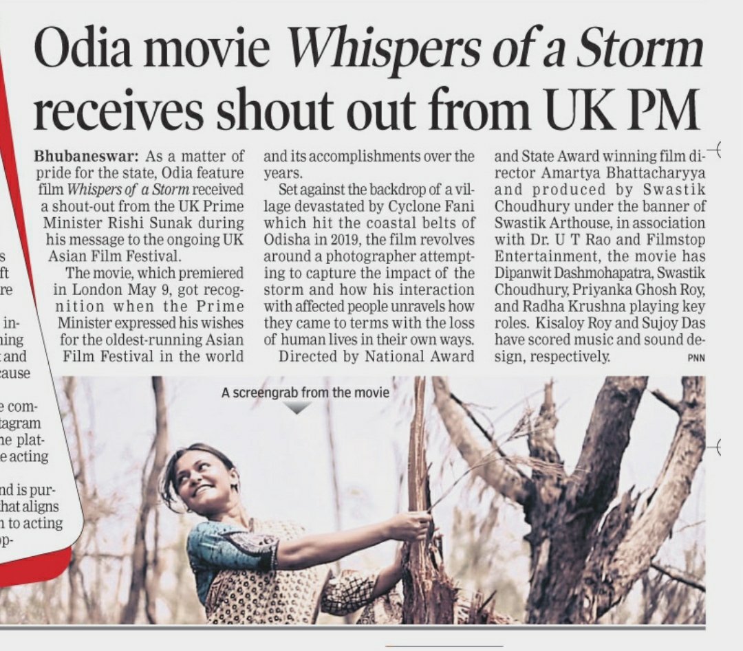 From today's Orissa POST. 

#WhispersOfAStorm #CycloneFani #UKAFF