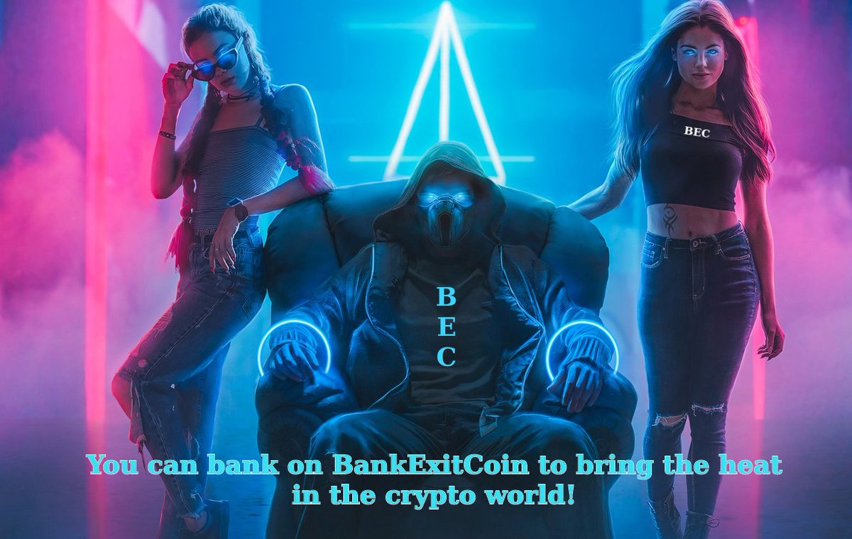 BankExitCoin's tweet photo. 😎You can bank on @BankExitCoin to bring the heat in the #Crypto world!  

🎉There will be Giveaway prizes for the early supporters! 
👥Like - Retweet - Follow  
😎  Stay tuned for upcoming announcements

 #BankExitCoin #Cardano #MemeCoin https://t.co/XoQXeEKI1n