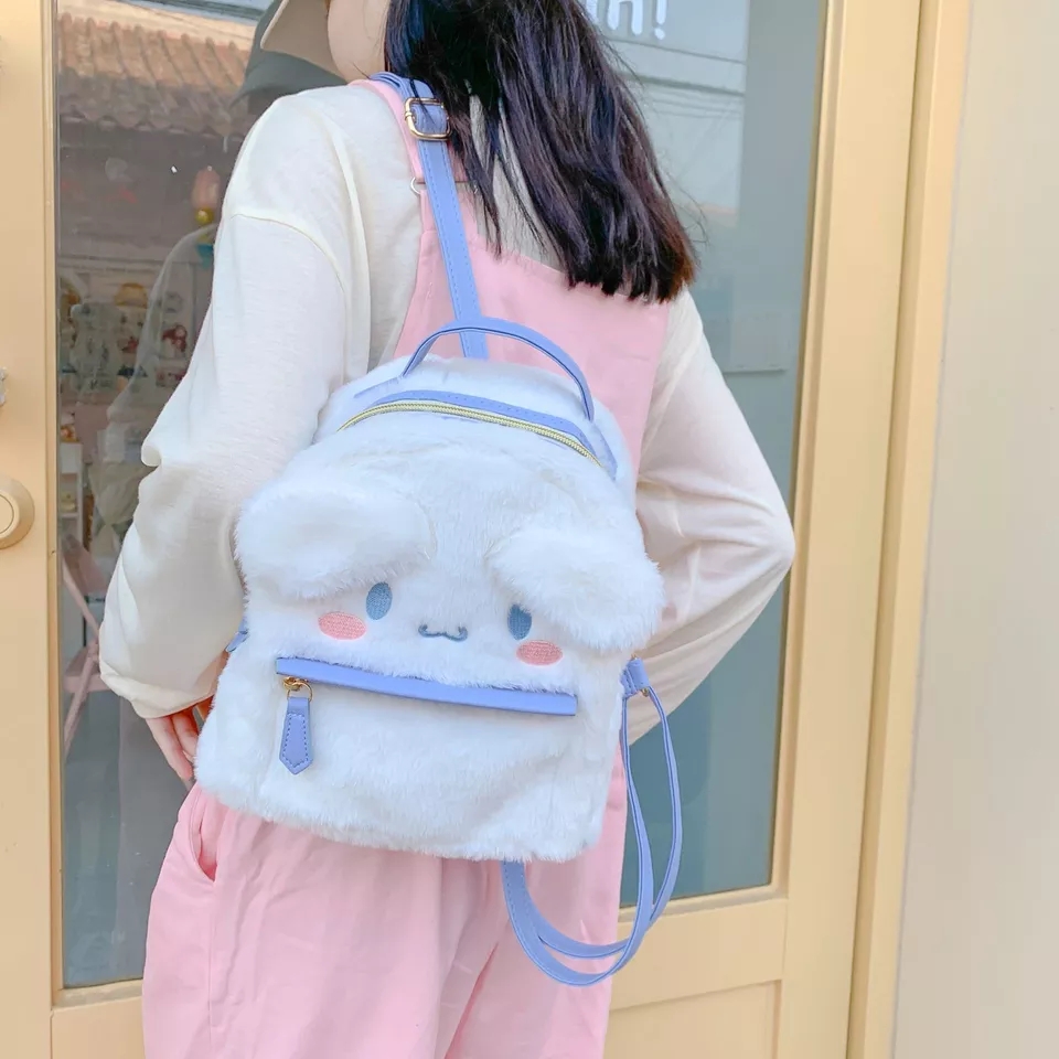 My Melody and Cinnamoroll plush backpacks 💫