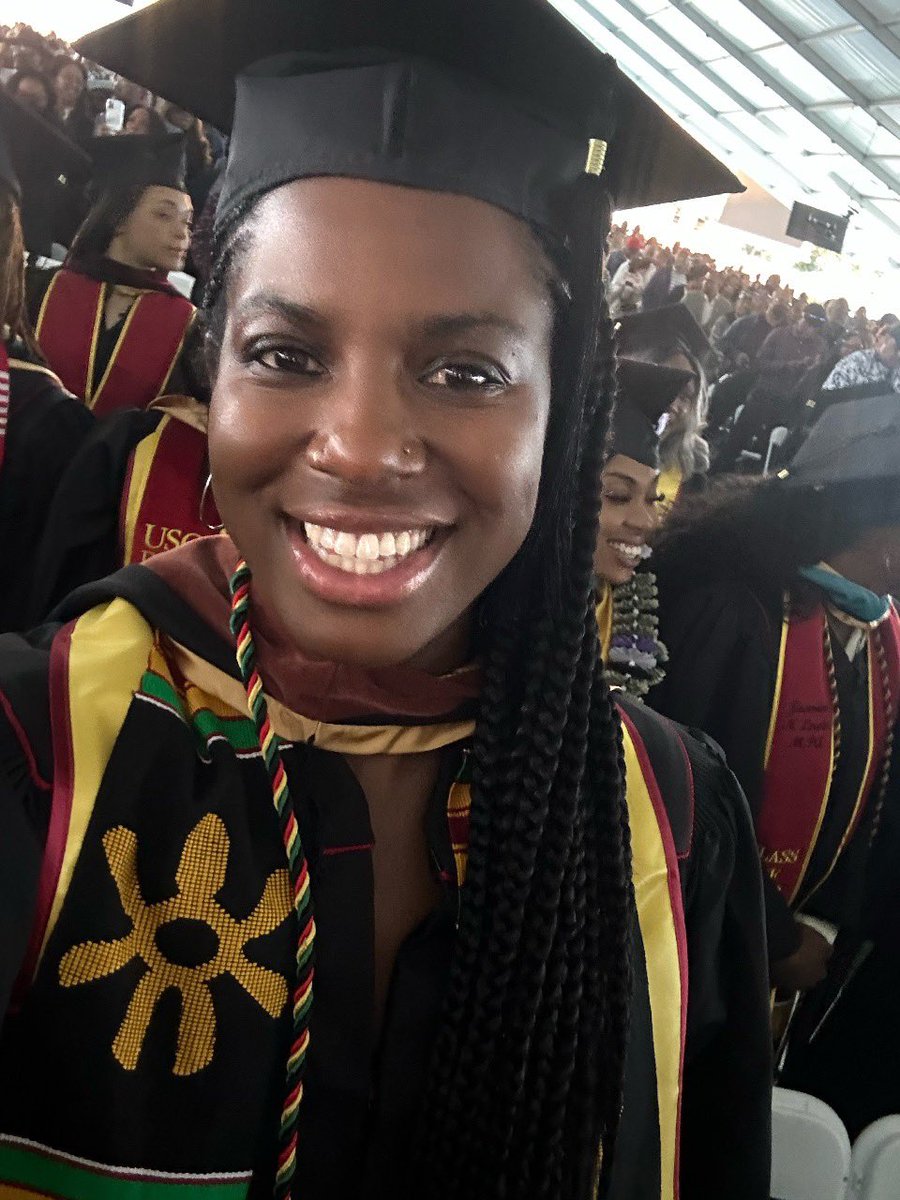 Graduating from the #1 Film School in the world

Receiving my Master of Fine Arts from the University of Southern California’s School of Cinematic Arts prestigious Peter Stark Producing  Program: Producing for Film, Television, and New Media. And guess what? THIS IS BLACK GRAD ✊🏿