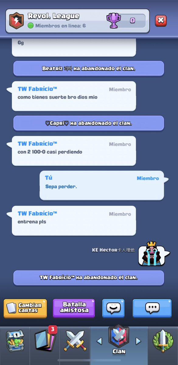 Juro que pensé que éramos amigos jaja. Qué mal perdedor dios mío 💀