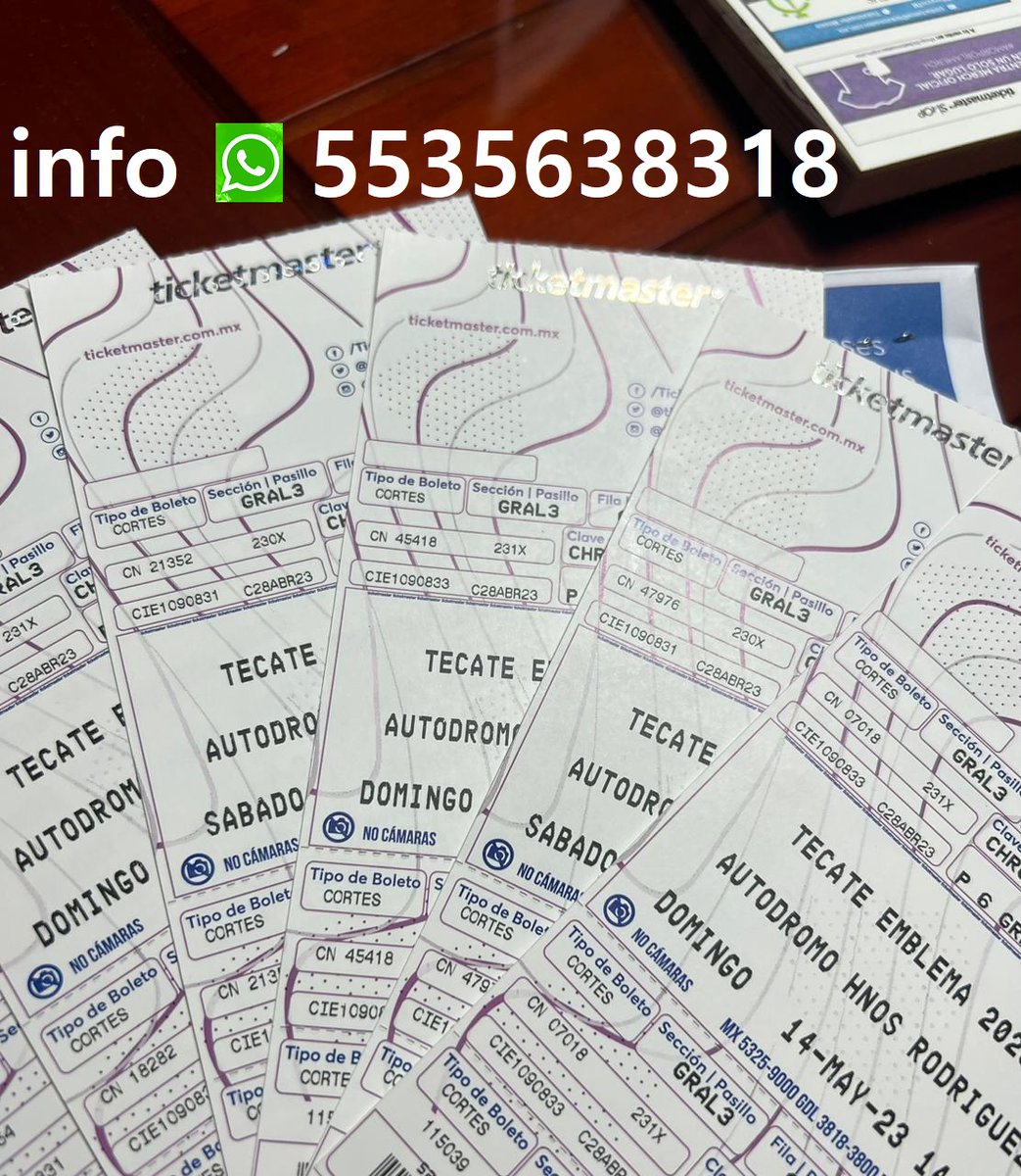VJCacho's tweet photo. Boletos #TecateEmblema2023 $1100 disponible por día, últimos!!!! #TecateEmblema https://t.co/A7OiaZaRiJ