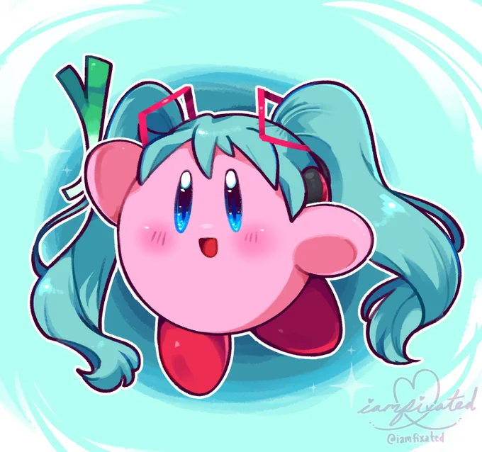 can you guess what two characters tied for this month's poll anyways it's dreamland's idol, kirby hastune 