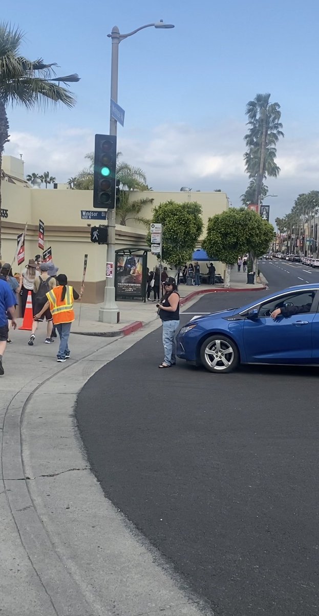 If you ever want to see me really fucking angry, give me a megaphone and point me to the car trying to run down writers on the picket line. 🖕🏼🖕🏼🖕🏼 #WGAStrong #ParamountStudios