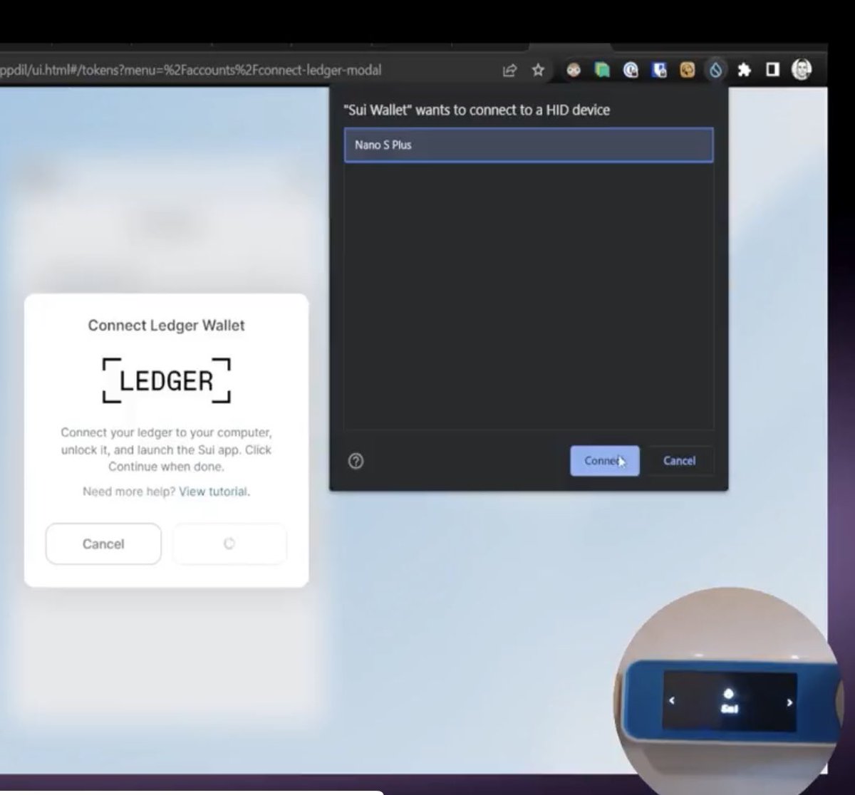 kostascrypto's tweet photo. Sui blockchain supports Ledger hardware wallets, using Ed25519 keys. 

Just tried it in a 2-of-3 multi-sig:
➡️ one regular mnemonic Chrome extension wallet 🔑
➕one Ledger backed 🔑
➕one iPhone enclave backed 🔑

Works like a charm! https://t.co/NppBUVGY0R