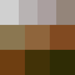 RejectedPalette's tweet photo. Today's #randomRPL is: "PainGris-10 by BadPalettes"! Nice colors, right? Try making art with it and tag us! We'll be delighted to add your art to our gallery! 🎨 https://t.co/34JYVn8mVu