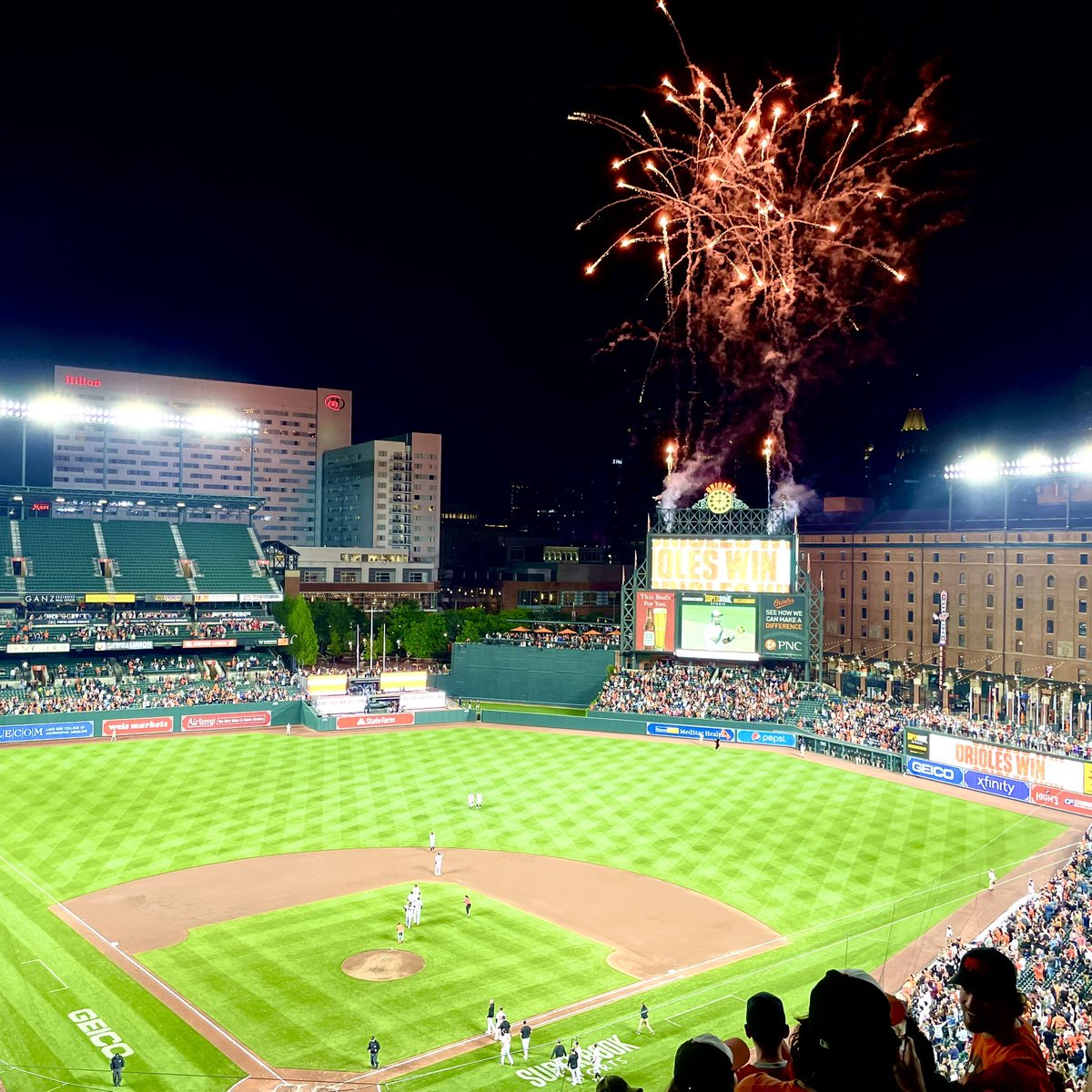 The Orioles won the series against the best record in baseball. 

Goodnight Birdland.