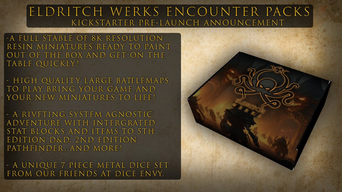 AleksDavidRoyt's tweet photo. SUPER EXCITING ANNOUNCEMENT 

One of the big things we've been cooking behind the scenes has been the launch of our first "Encounter Box" - we have some incredible community folks involved we can't wait to reveal to you as we prep for the KS launch. 

#ttrpg #dnd #Pathfinder2e https://t.co/ziIzOEWkQB