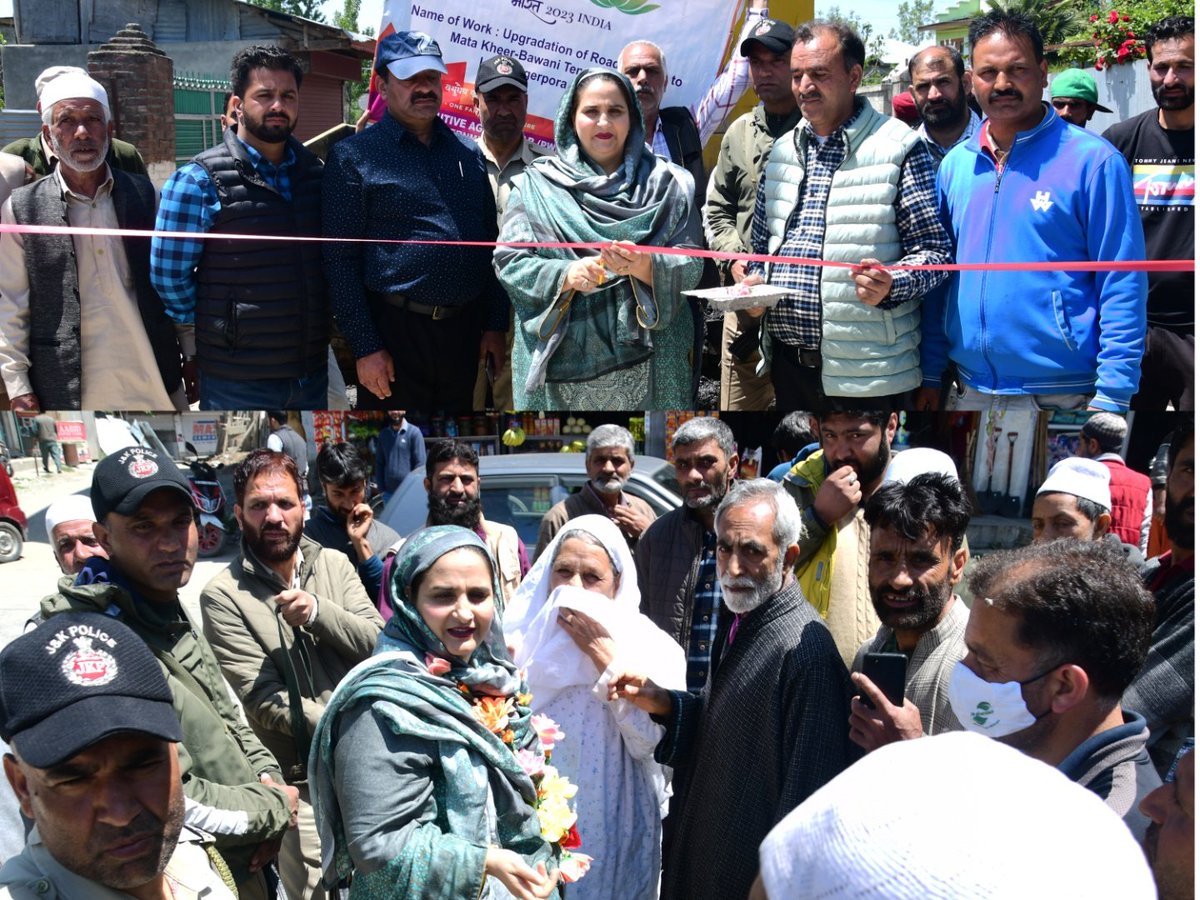 RisingKashmir's tweet photo. #DDC #Chairperson #G’bl inaugurates #blacktopping #work on #Tullamulla-#Dangerpora-#Khirbhawani #road
@dcganderbal
@CentreGanderbal
https://t.co/pXxLLQFFRy https://t.co/CWvtNmWXQL