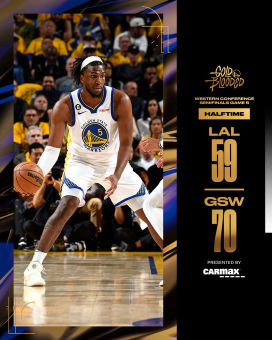 EMIsports's tweet photo. #WCS5: HALFTIME: GSW 70 - LAL 59
#WCS4: LAL (05.08.23) ICYMI: https://t.co/TeFATigzBB
#WCS3: LAL (05.06.23) ICYMI: https://t.co/kpovU6fkdP
#WCS2: GSW (05.04.23) ICYMI: https://t.co/62jfBUSCUb
#WCS1: LAL (05.02.23) ICYMI: https://t.co/WKnVOSJjRZ
#EMIsportsCentral #DubNation https://t.co/sEjiKg9m1j