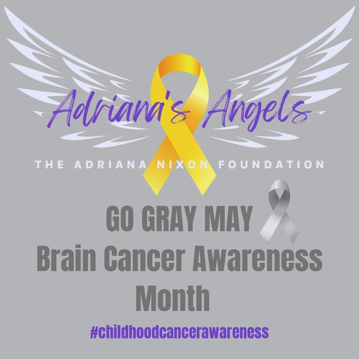 Today, three out of every ten childhood cancer deaths are caused by brain cancer. Brain cancers are the leading cause of cancer deaths among children and adolescents.
#adrianasangels
#theadriananixonfoundation 
#childhoodbraincancer
#childhoodcancerawareness