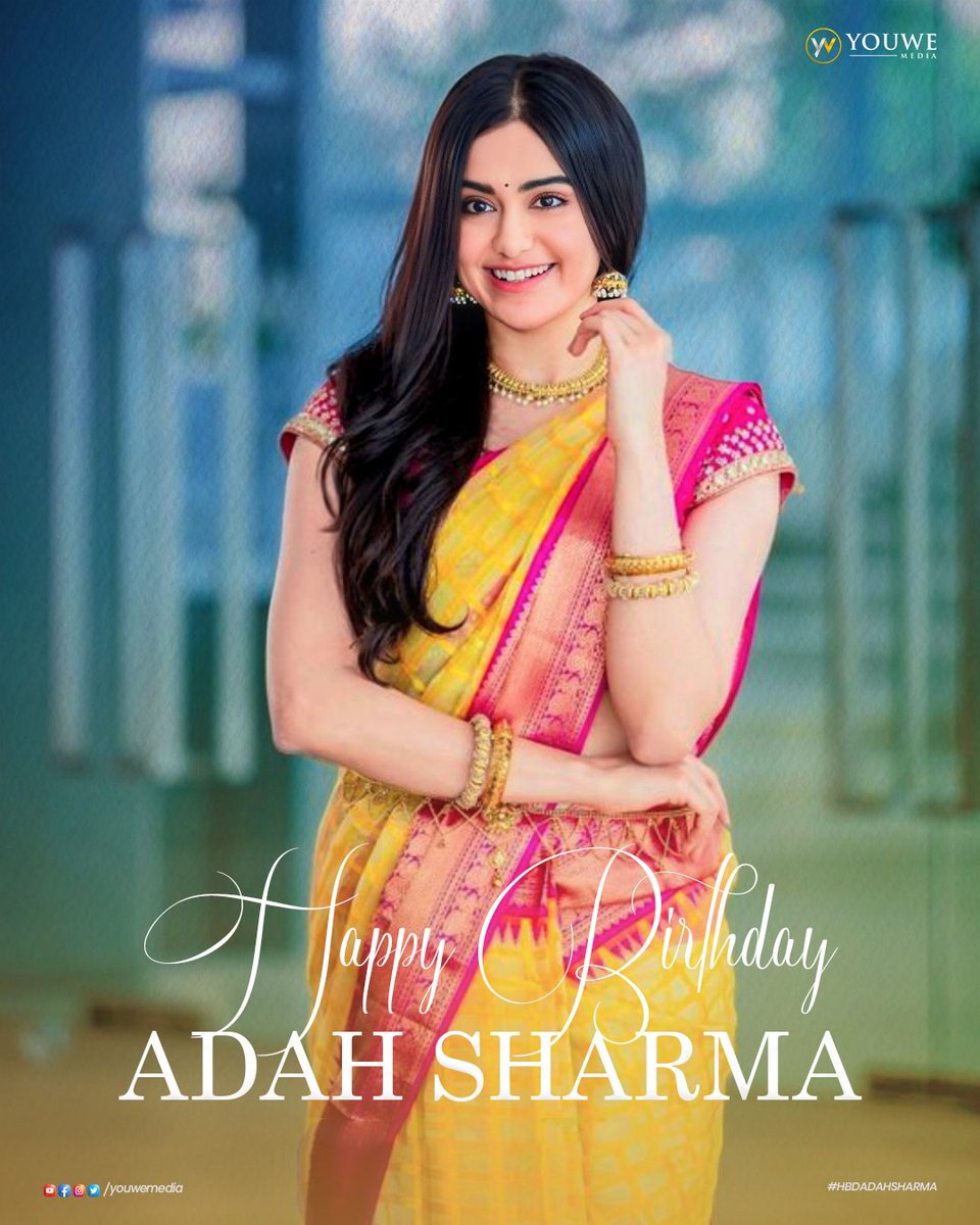 Wishing the pretty actress @adah_sharma a very Happy Birthday❤️✨ 

Hope you have a Great year ahead with lots of Success and happiness🤗

#HappyBirthdayAdahSharma #HBDAdahSharma #AdahSharma #YouWeMedia