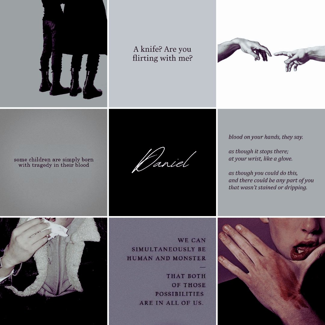 StEliasStrange's tweet photo. Come Devil Come is a love letter to...
🩸 Rage that can heal
🩸 To bloody noses and knuckles
🩸 To being the villains they see us as
🩸 How kink makes us feel alive
🩸 To sunflower eyes that meet oceans eyes
🩸 Hunger to destroy those who control you
#wipjoy https://t.co/JKgEz6c3lm
