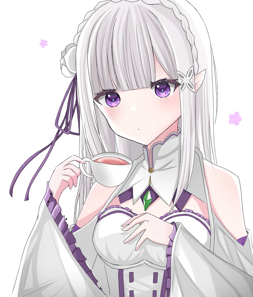 #エミリア #イラスト #リゼロ 🌸