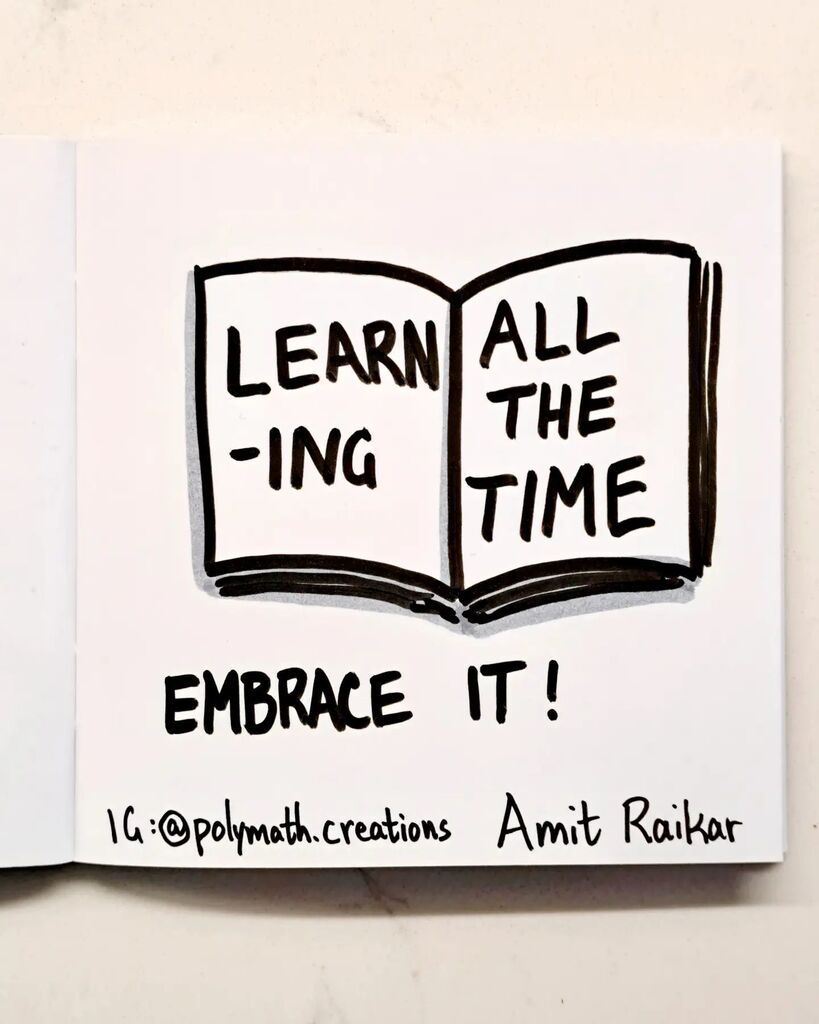 lifunfe's tweet photo. Learning...
All the time...
Embrace it!
-
#learning #resilience #life #parenting #leadership #entrepreneurship #sketchnotes #sketch #sketchaday #doodle #art #artist #visualthinking #visualpractitioner https://t.co/6NekxU9jnN https://t.co/P2YvRevFRa