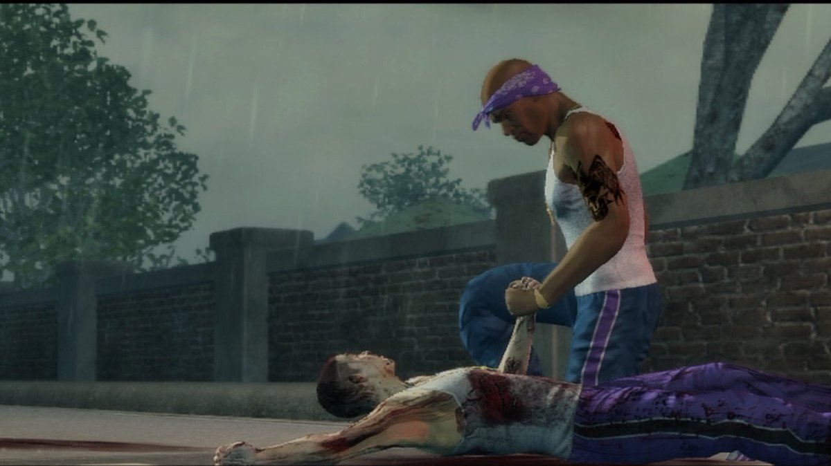 Call it beating a dead horse. But the fact saints row 2 has a part where a rival gang drags your friend behind a semi truck, mutilating him to the point you have to put him down. And later in the reboot, you start the gang to 'pay off student loans' is the most tone deaf shit.