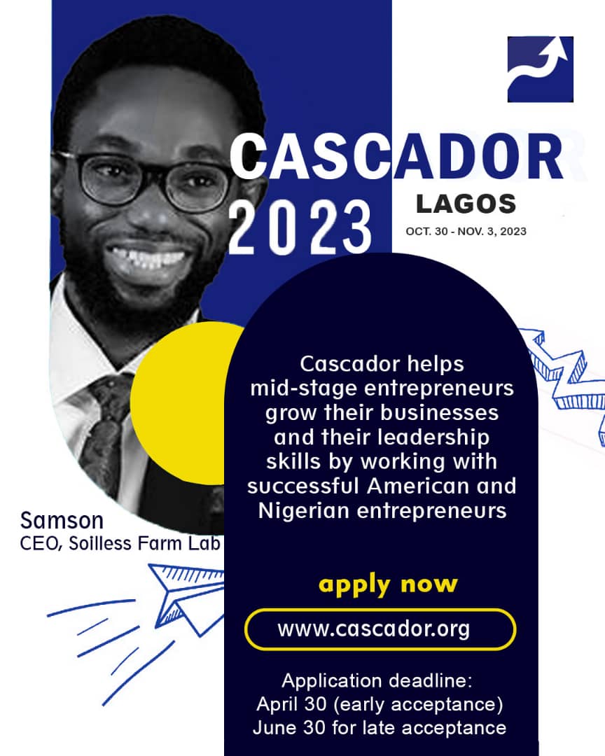 I was here last year, it is worth it: 

The training, discussions, mentorship, and network.

If you meet the criteria, please do apply. 

#FarmerSamson #TheWizardFarmer #TheGlobalFarmer #FoodHero #FoodLivesHere