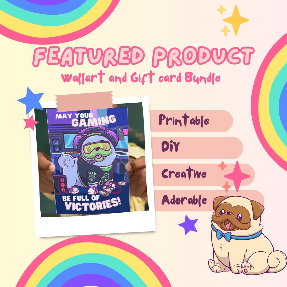 Level up your decor with our Gamer Pug Bundle Printable on Etsy! 🎮 An adorable project waiting for you. Get creative with Dali Pug today! 🐾 Find it here: etsy.com/listing/144114…
🐶
#DaliPug #GamerPug #DIY #EtsyFinds #CreativeGifts